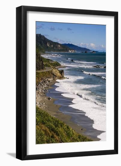 The Untouched West Coast of South Island Between Greymouth and Westport, West Coast, South Island-Michael Runkel-Framed Photographic Print