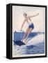 The Unusual Sport of Aquaplaning, a Variation on Water Skiing-Henry Fournier-Framed Stretched Canvas