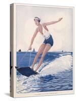 The Unusual Sport of Aquaplaning, a Variation on Water Skiing-Henry Fournier-Stretched Canvas