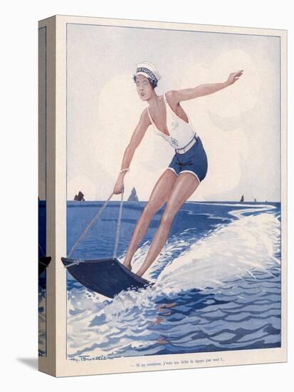 The Unusual Sport of Aquaplaning, a Variation on Water Skiing-Henry Fournier-Stretched Canvas