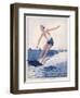The Unusual Sport of Aquaplaning, a Variation on Water Skiing-Henry Fournier-Framed Photographic Print
