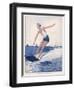 The Unusual Sport of Aquaplaning, a Variation on Water Skiing-Henry Fournier-Framed Photographic Print