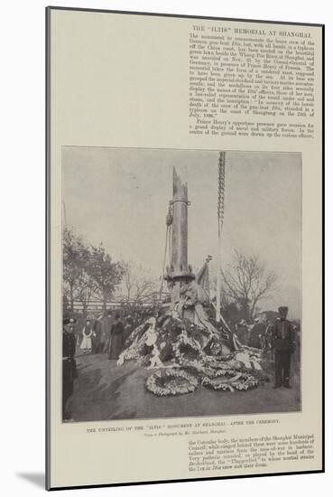 The Unveiling of the Iltis Monument at Shanghai, after the Ceremony-null-Mounted Giclee Print