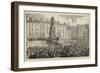 The Unveiling of the O'Connell Statue at Dublin-null-Framed Giclee Print