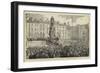 The Unveiling of the O'Connell Statue at Dublin-null-Framed Giclee Print