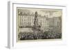 The Unveiling of the O'Connell Statue at Dublin-null-Framed Giclee Print