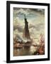 The Unveiling of the Statue of Liberty, Enlightening the World, 1886-Edward Moran-Framed Giclee Print