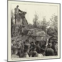 The Unveiling of the Waterloo Monument in the Evere Cemetery, Brussels, by the Duke of Cambridge-null-Mounted Giclee Print