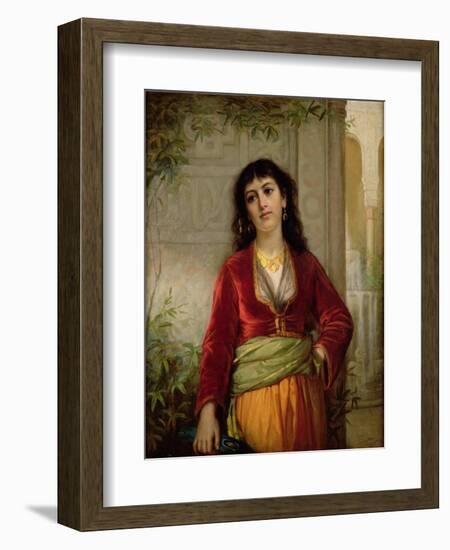 The Unwelcome Companion (A Street Scene in Cairo), C.1872-73-John William Waterhouse-Framed Giclee Print