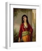 The Unwelcome Companion (A Street Scene in Cairo), C.1872-73-John William Waterhouse-Framed Giclee Print