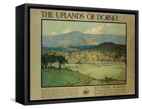 The Uplands of Dorsetm C.1924-Donald Maxwell-Framed Stretched Canvas