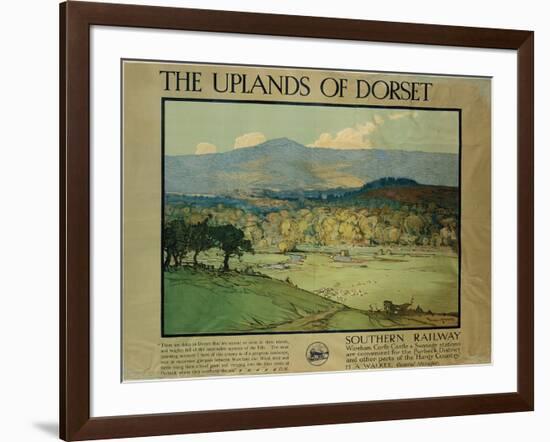 The Uplands of Dorsetm C.1924-Donald Maxwell-Framed Giclee Print