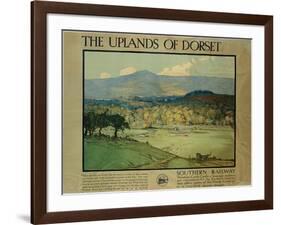 The Uplands of Dorsetm C.1924-Donald Maxwell-Framed Giclee Print