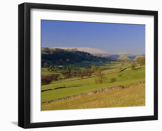 The Upper Dove Valley, Pilsbury, Hartington, Peak District National Park, Derbyshire, England, UK-Pearl Bucknell-Framed Photographic Print