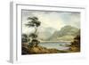 The Upper End of Coniston Lake, Lancashire, 1801-John Warwick Smith-Framed Giclee Print