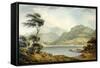 The Upper End of Coniston Lake, Lancashire, 1801-John Warwick Smith-Framed Stretched Canvas