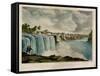 The Upper Falls of the Genesee at Rochester, New York, Engraved by J. Bufford (1810-70)-James Harvey Young-Framed Stretched Canvas