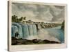 The Upper Falls of the Genesee at Rochester, New York, Engraved by J. Bufford (1810-70)-James Harvey Young-Stretched Canvas