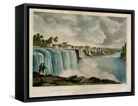 The Upper Falls of the Genesee at Rochester, New York, Engraved by J. Bufford (1810-70)-James Harvey Young-Framed Stretched Canvas