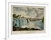 The Upper Falls of the Genesee at Rochester, New York, Engraved by J. Bufford (1810-70)-James Harvey Young-Framed Giclee Print