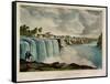 The Upper Falls of the Genesee at Rochester, New York, Engraved by J. Bufford (1810-70)-James Harvey Young-Framed Stretched Canvas