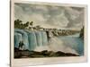 The Upper Falls of the Genesee at Rochester, New York, Engraved by J. Bufford (1810-70)-James Harvey Young-Stretched Canvas