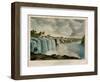 The Upper Falls of the Genesee at Rochester, New York, Engraved by J. Bufford (1810-70)-James Harvey Young-Framed Premium Giclee Print