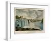 The Upper Falls of the Genesee at Rochester, New York, Engraved by J. Bufford (1810-70)-James Harvey Young-Framed Premium Giclee Print