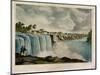 The Upper Falls of the Genesee at Rochester, New York, Engraved by J. Bufford (1810-70)-James Harvey Young-Mounted Premium Giclee Print