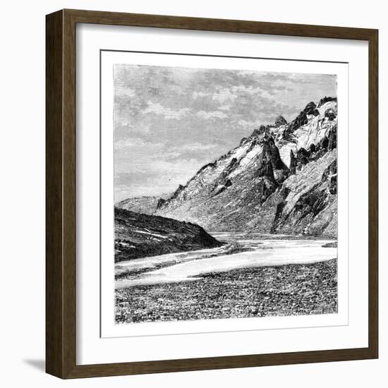 The Upper Karakash Valley, China, 1895-null-Framed Giclee Print