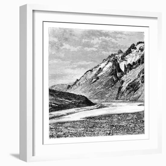 The Upper Karakash Valley, China, 1895-null-Framed Giclee Print