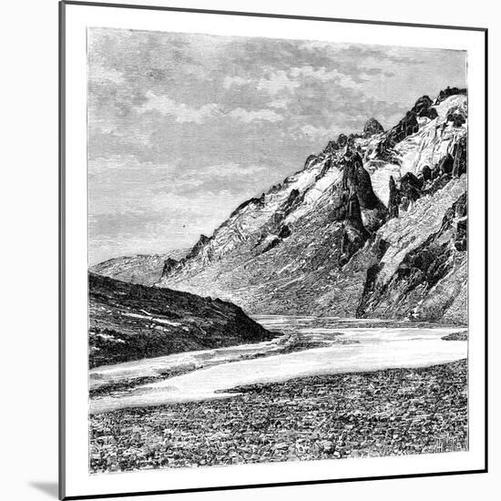 The Upper Karakash Valley, China, 1895-null-Mounted Giclee Print