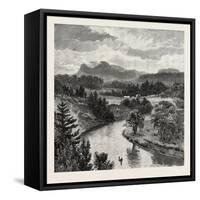 The Upper Lakes, Pointe De Meuron, Canada, Nineteenth Century-null-Framed Stretched Canvas