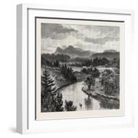 The Upper Lakes, Pointe De Meuron, Canada, Nineteenth Century-null-Framed Giclee Print