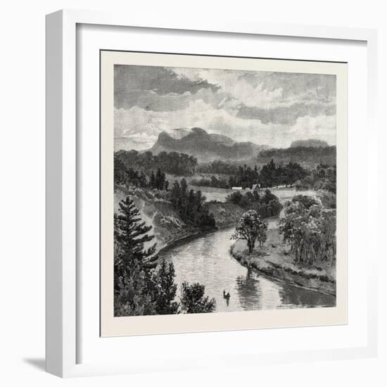 The Upper Lakes, Pointe De Meuron, Canada, Nineteenth Century-null-Framed Giclee Print