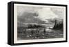 The Upper Lakes, the Sault Ste. Marie Rapids, Canada, Nineteenth Century-null-Framed Stretched Canvas
