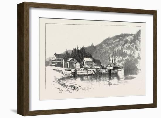 The Upper Ottawa, Des Joachims Landing, Canada, Nineteenth Century-null-Framed Giclee Print