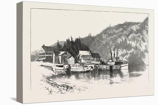 The Upper Ottawa, Des Joachims Landing, Canada, Nineteenth Century-null-Stretched Canvas