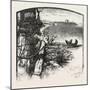 The Upper Ottawa, Timber Boom, Fitzroy Harbour, Canada, Nineteenth Century-null-Mounted Giclee Print