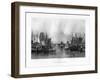 The Upper Pool, London, 19th Century-J Woods-Framed Giclee Print