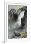 The Upper Yellowstone Falls-Thomas Moran-Framed Art Print