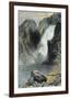 The Upper Yellowstone Falls-Thomas Moran-Framed Art Print