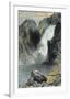 The Upper Yellowstone Falls-Thomas Moran-Framed Art Print