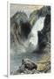 The Upper Yellowstone Falls-Thomas Moran-Framed Art Print