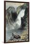 The Upper Yellowstone Falls-Thomas Moran-Framed Art Print