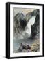 The Upper Yellowstone Falls-Thomas Moran-Framed Art Print