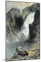 The Upper Yellowstone Falls-Thomas Moran-Mounted Art Print