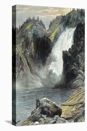 The Upper Yellowstone Falls-Thomas Moran-Stretched Canvas