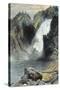 The Upper Yellowstone Falls-Thomas Moran-Stretched Canvas