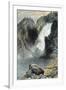 The Upper Yellowstone Falls-Thomas Moran-Framed Art Print